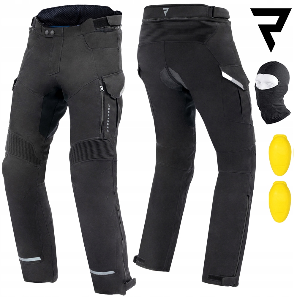 SPODNIE MOTOCYKLOWE| REBELHORN SCOUT | TEKSTYLNE OCIEPLANE STRETCH + GRATIS