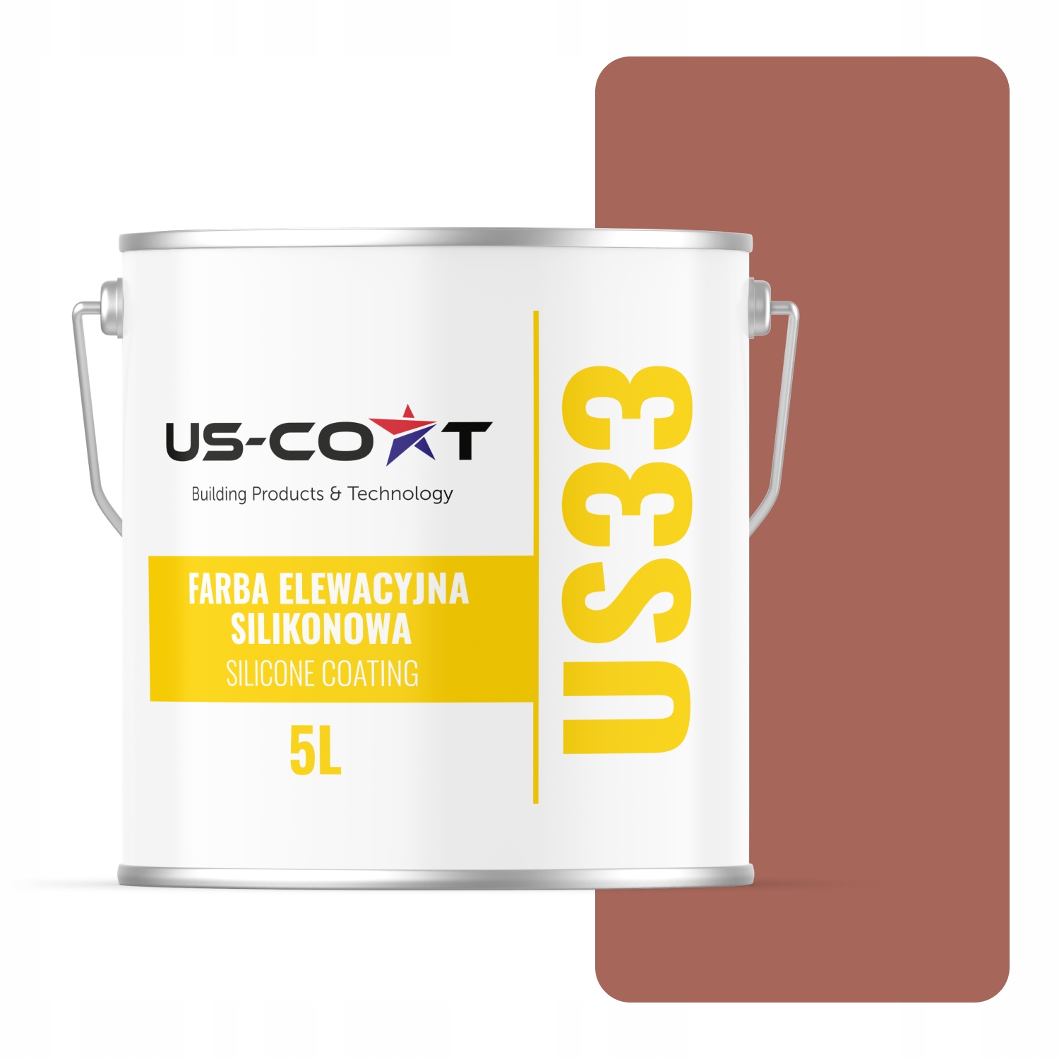 Barva Silikonová Fasádní Barva Cihlová F324 Uv 5L Výrobce