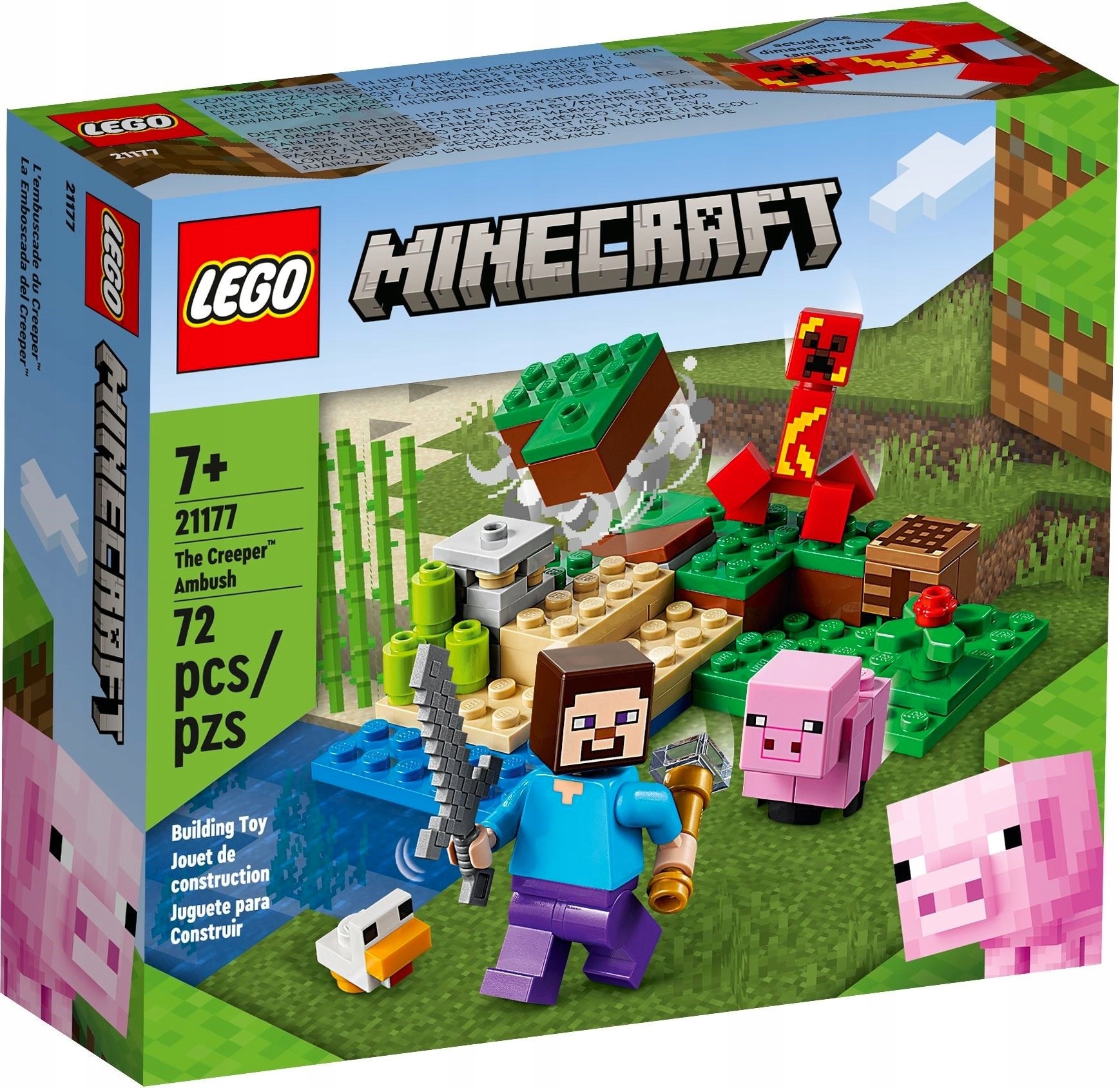

Lego Maincraft Lava Lawowy Creeper 21177