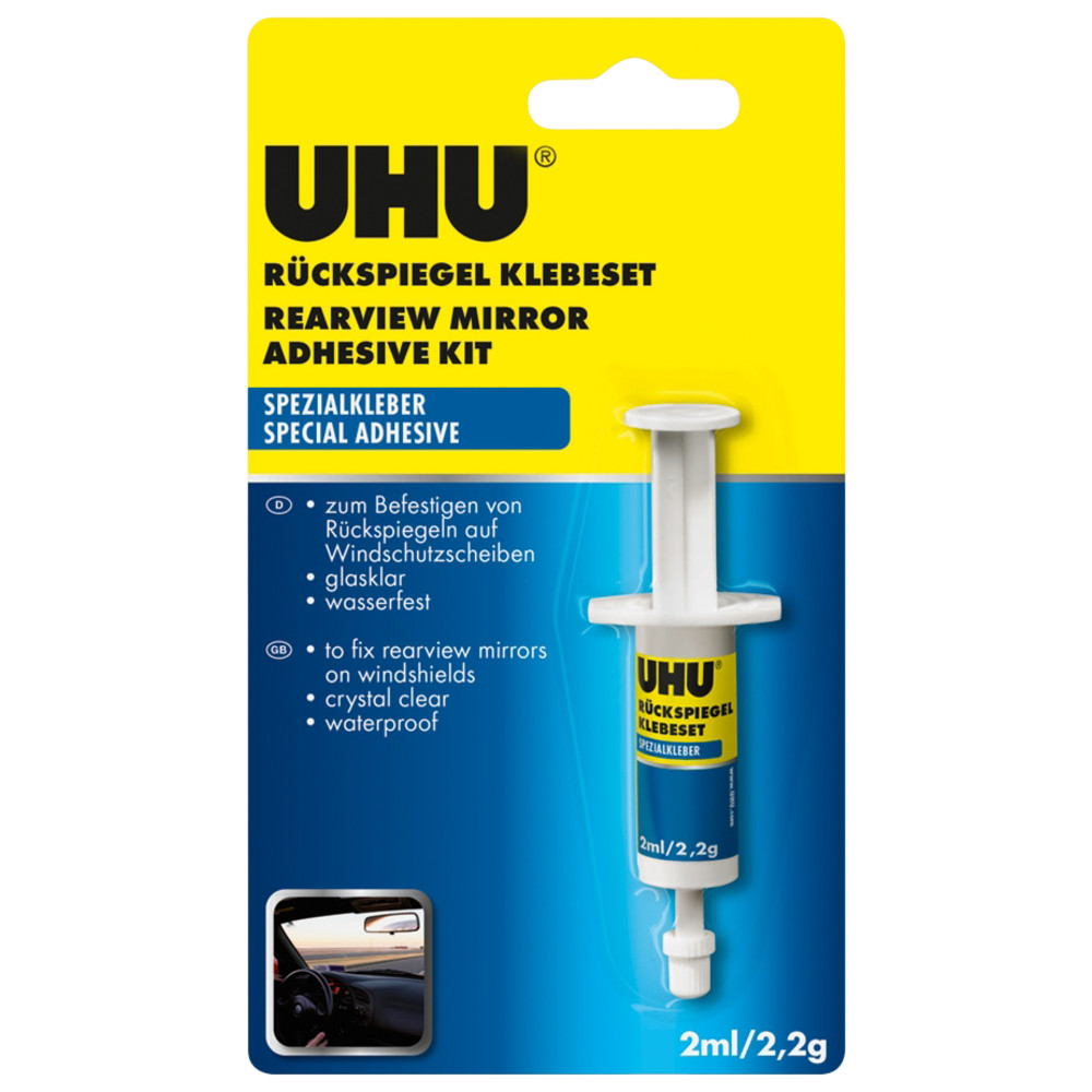 

Klej do lusterka wstecznego Uhu z siatką 2 ml