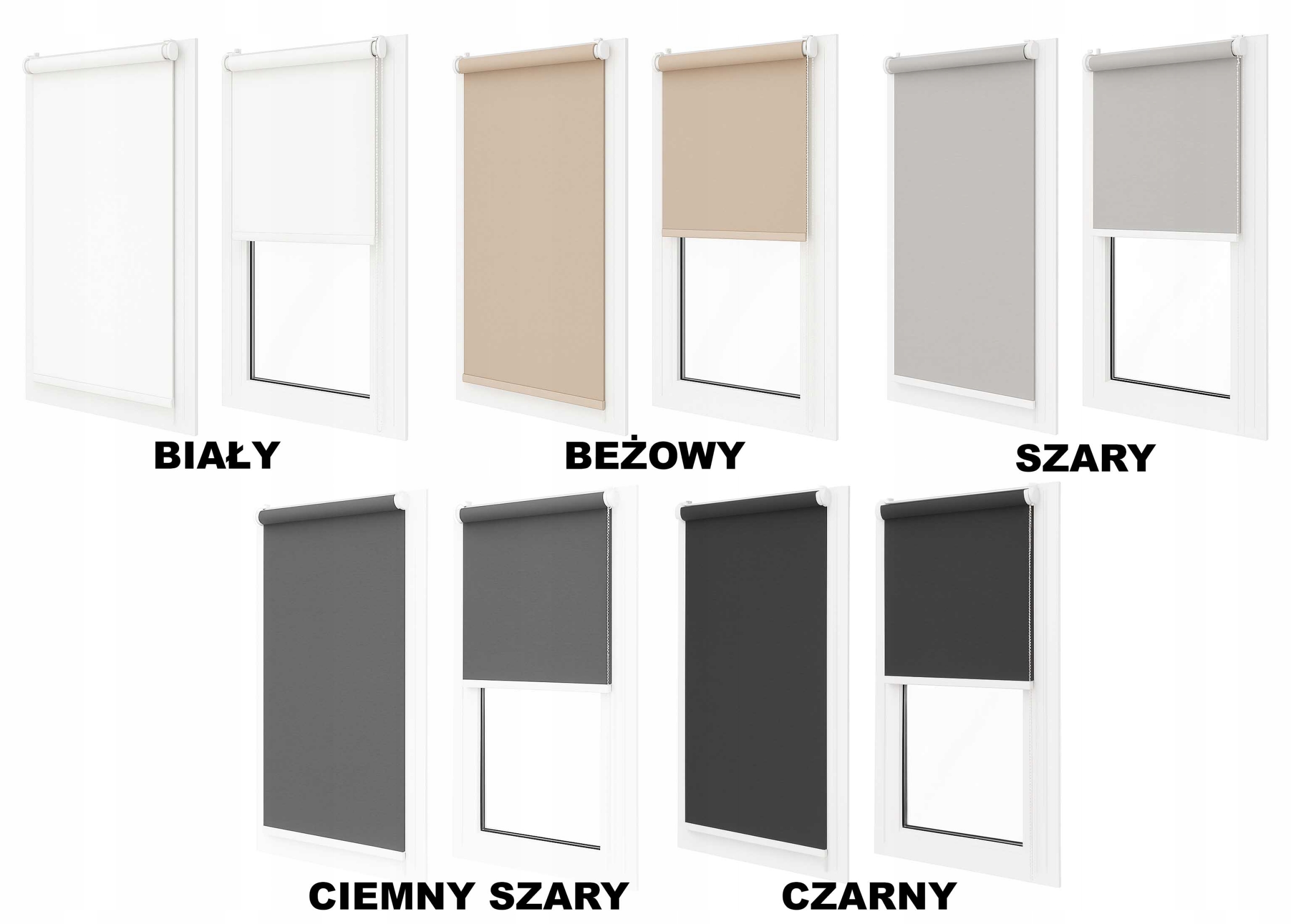 ROLETA GŁADKA 72x150 CM Z NAPINACZEM NA WYMIAR – PÓŁ ZACIEMNIAJĄCA Kod producenta ROLETA ROLETY GŁADK NAPINACZ RolFan