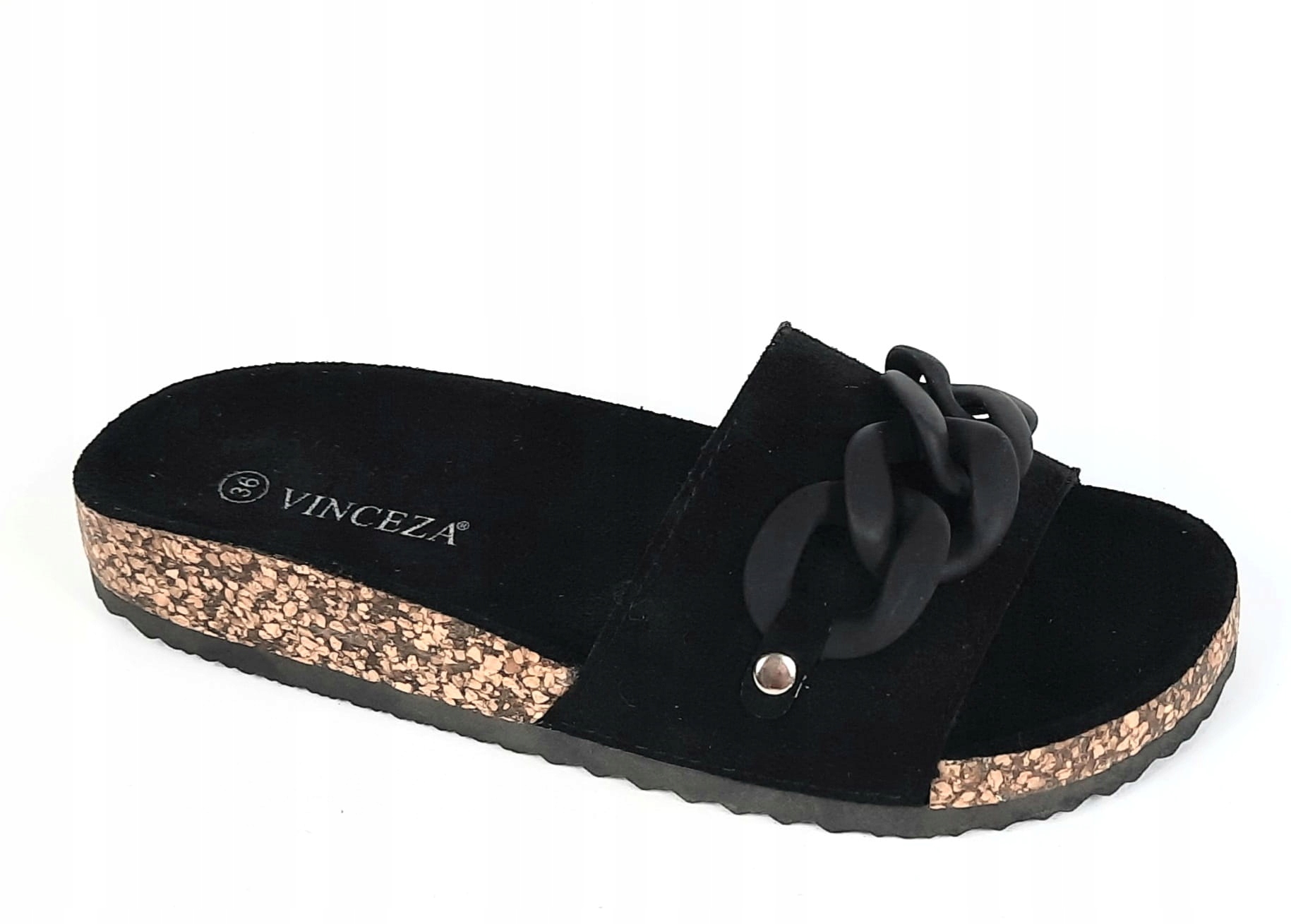 

Vinceza 30134 Klapki damskie łańcuch czarne 38