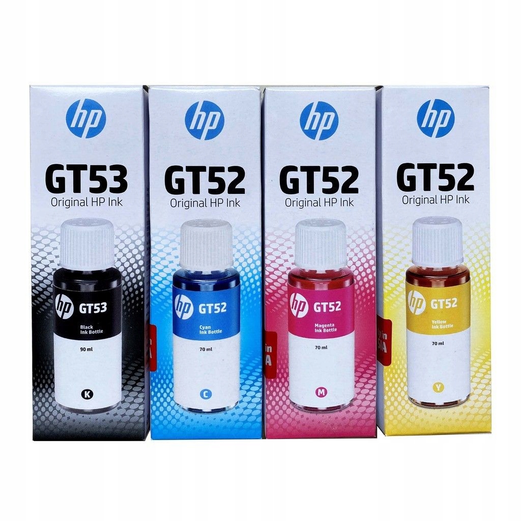 

4x tusz org Hp GT53 XL+GT52 Cmyk 5810 5820 310 410