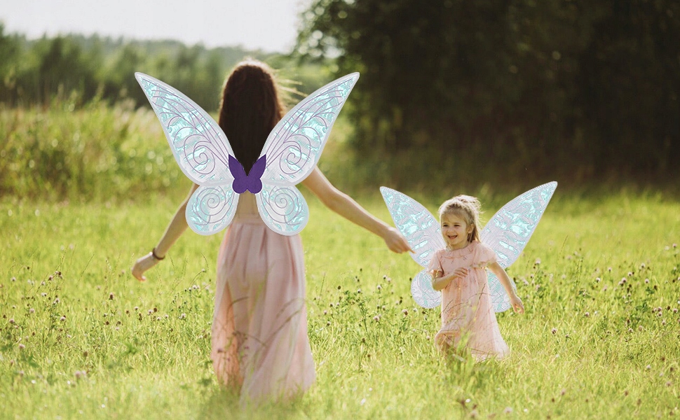 Skrzydła Wróżki, motyla, Elfa sesja cosplay , przebranie + różdżka EAN (GTIN) 5905644471863