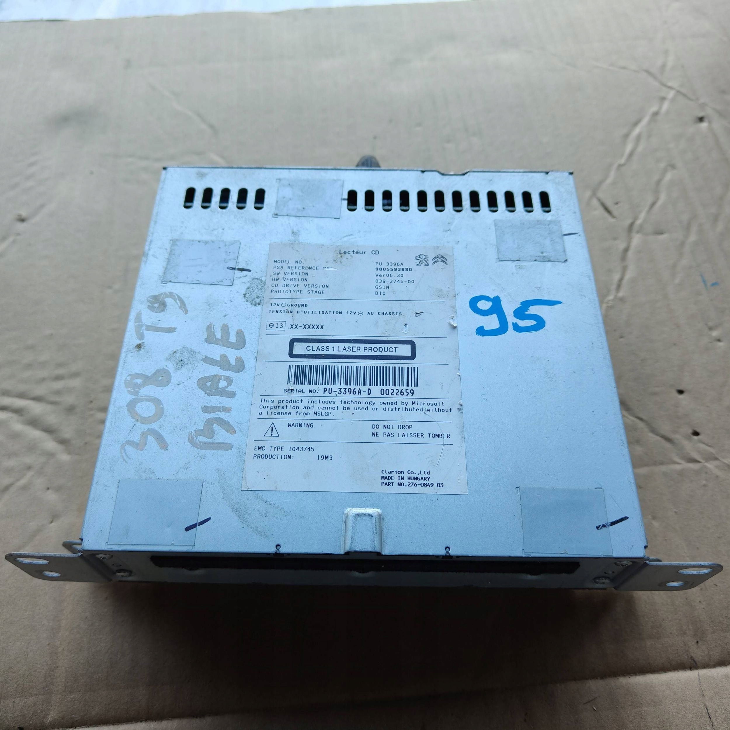 Stacja multimedialna Peugeot 308 PU3396A