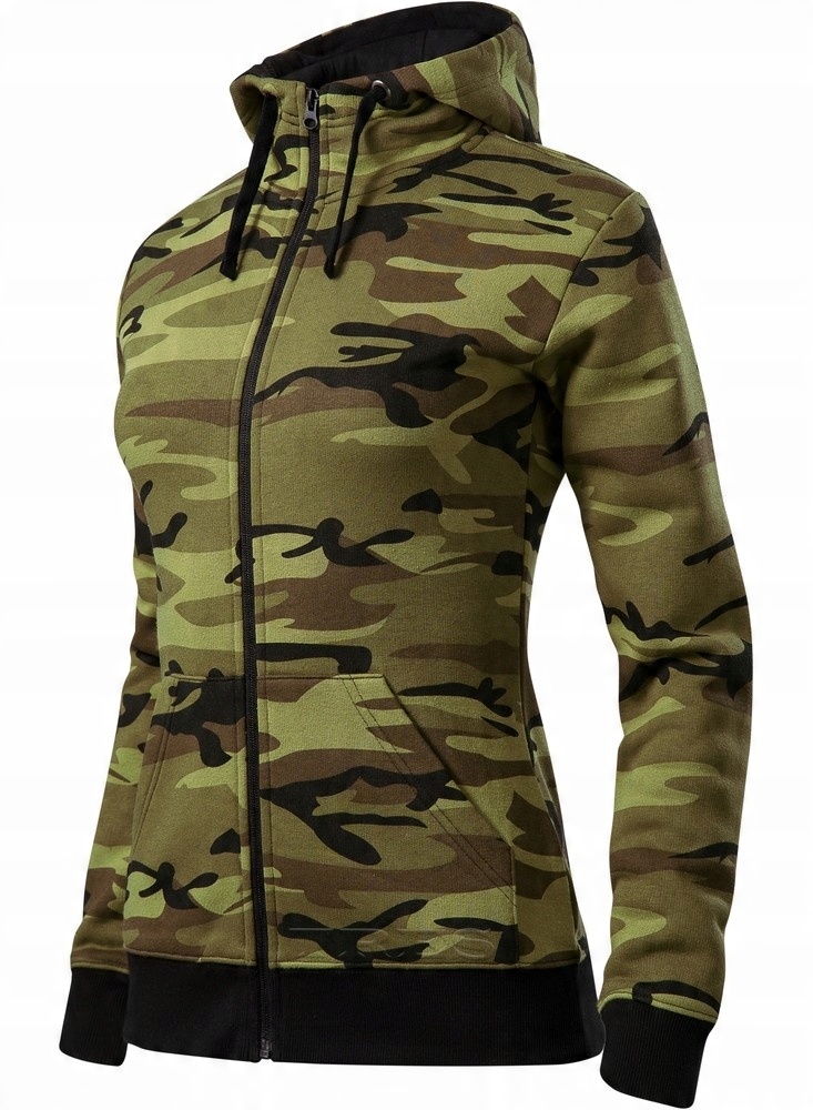 

Bluza damska Moro Adler Camo Zipper C20 kangur L