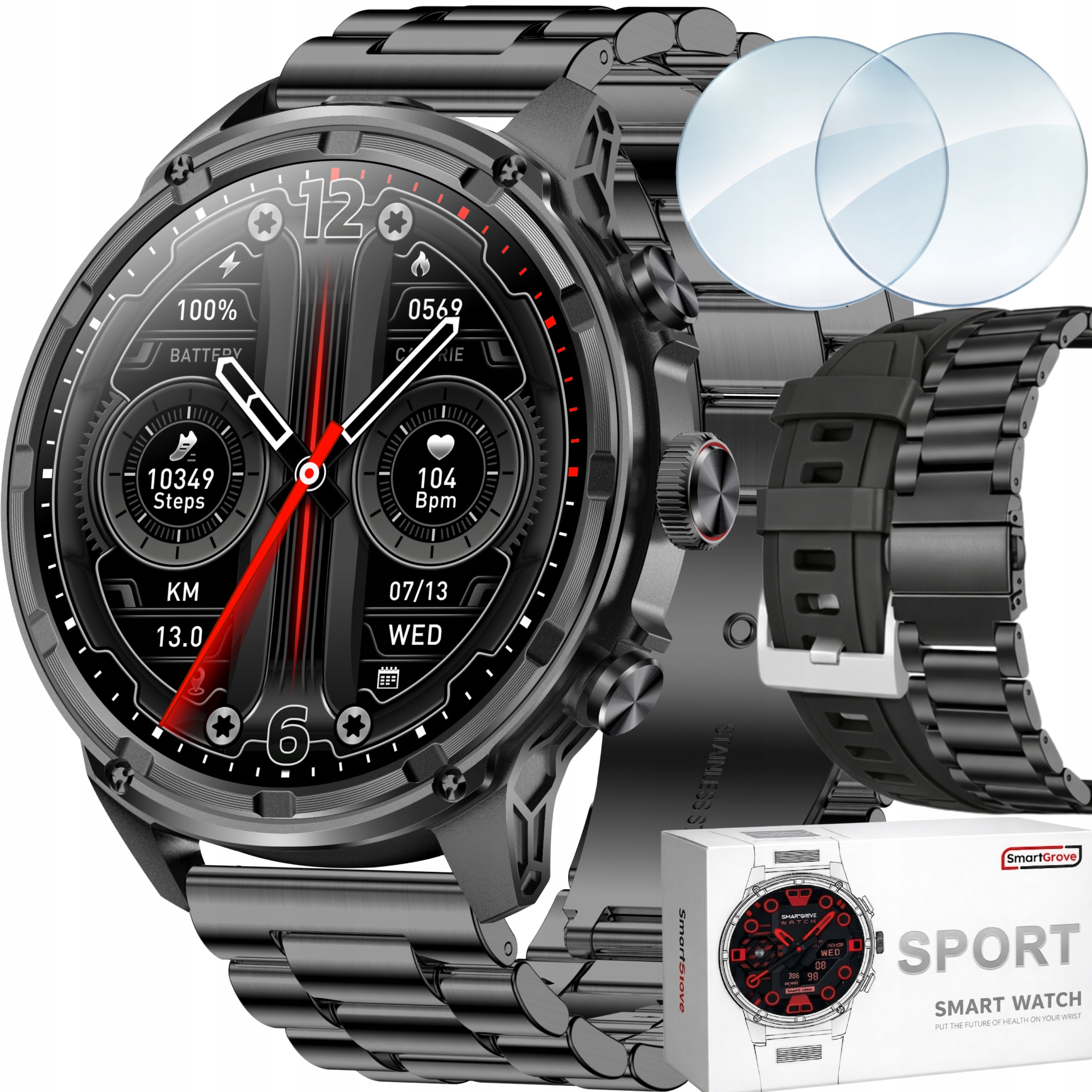 Chytré Hodinky Hodinky Pánské Hodinky Menu Pl Voděodolné Hovory Pulzní Tlak Amoled