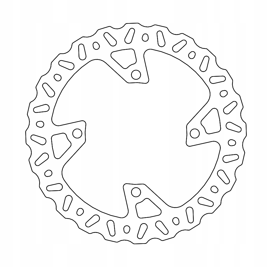 Moto-master Propagácia Brzdový Kotúč Zadný Nitro Zadný 250MM Kawasaki Kxf 450