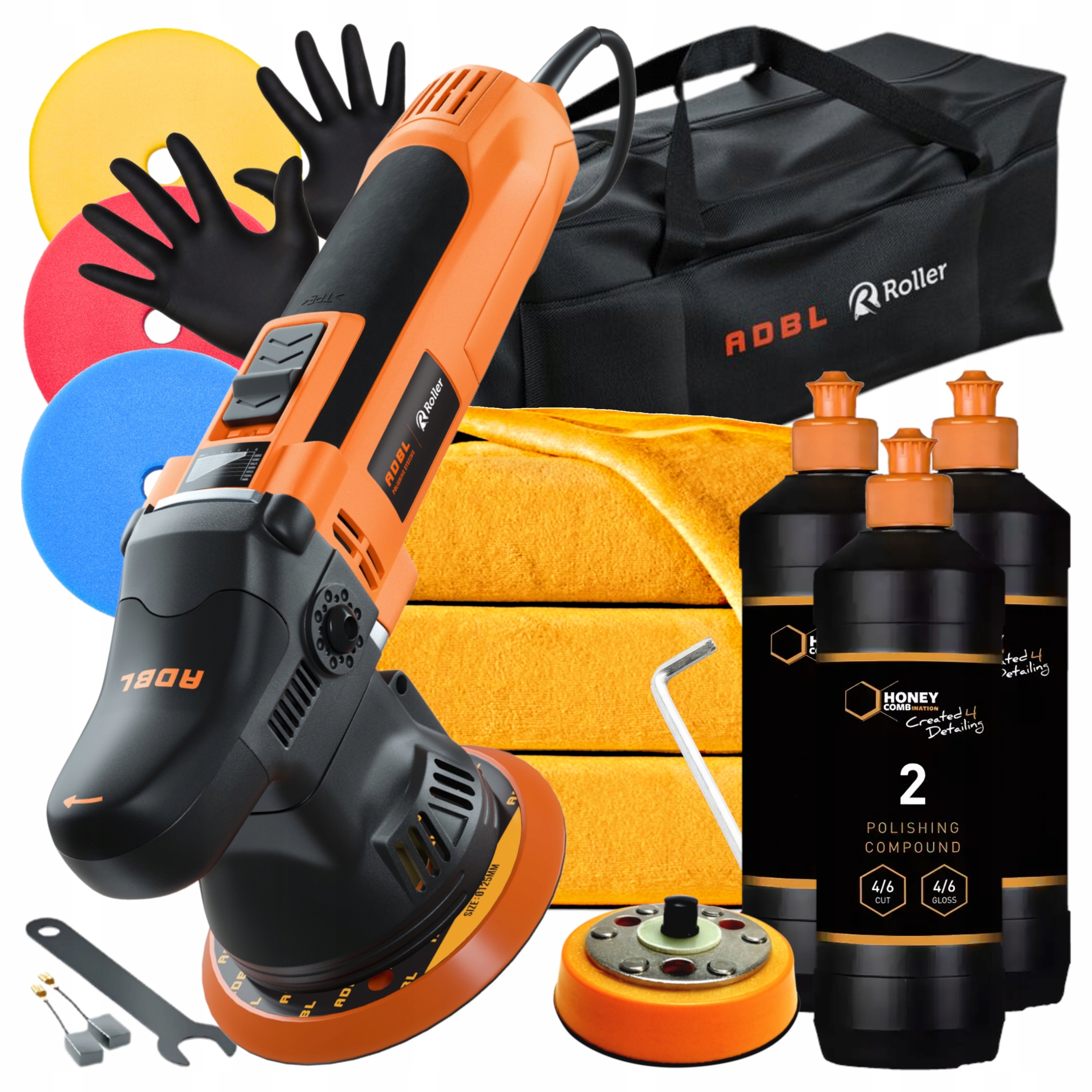 Mrcleaner Adbl Roller D09125-01 Polerska Maszyna Polerska Do Auta Zestaw XL