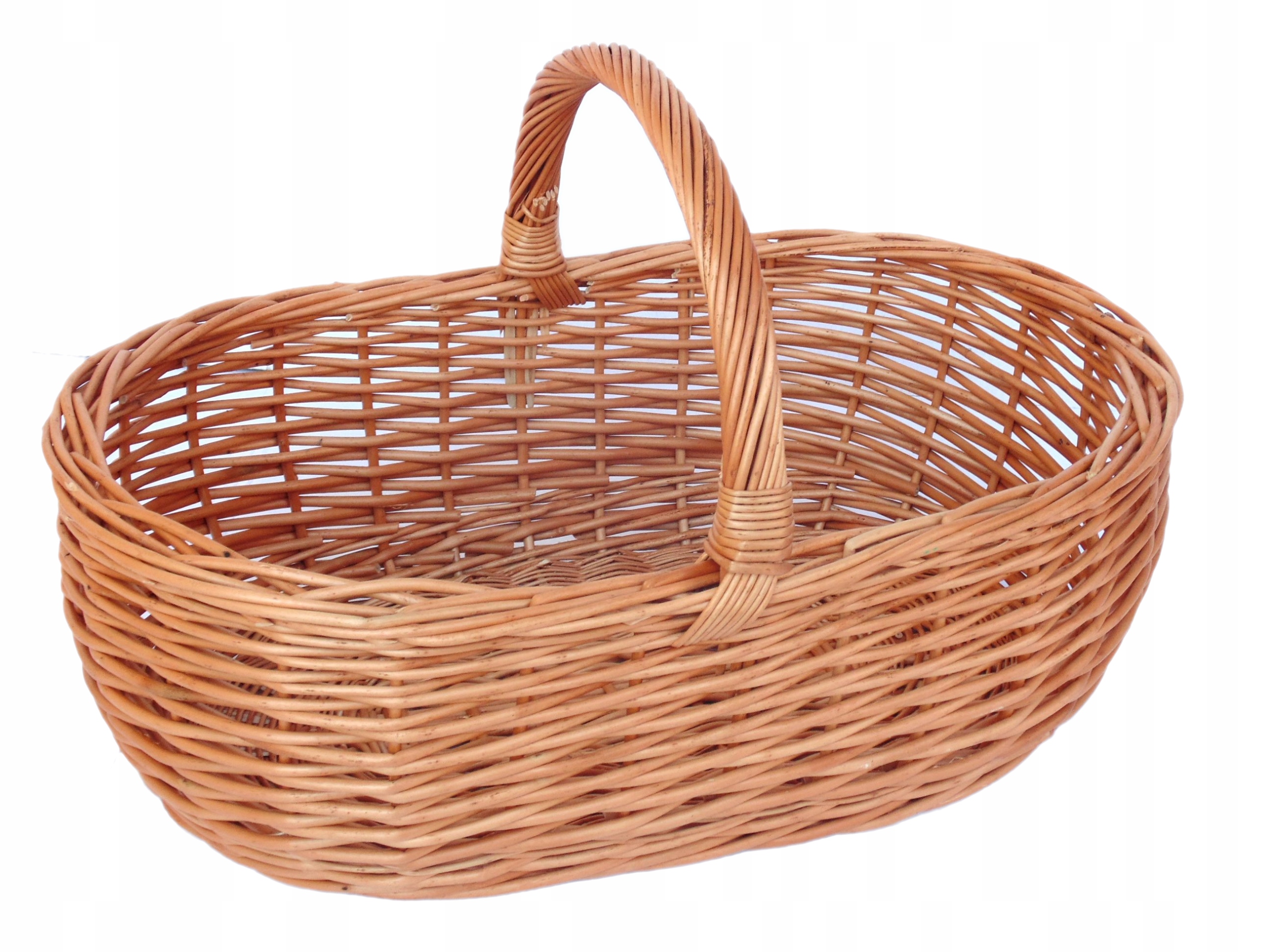 KOSZ WIKLINOWY 'OGÓRKOWY' - DO OGRODU, NA ZAKUPY