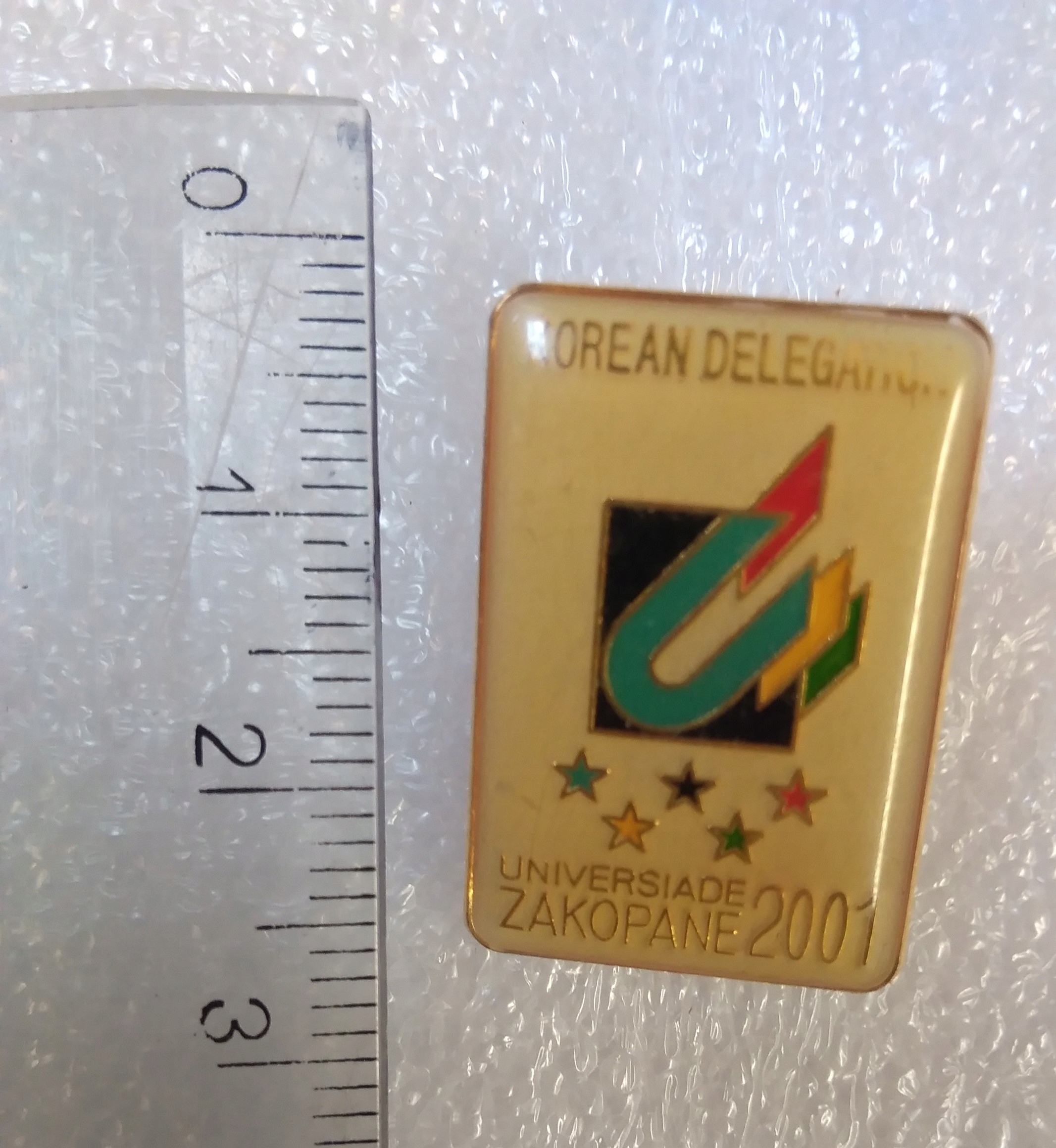 Odznaka Uniwersjada Zakopane 2001 delegacja Koreańska