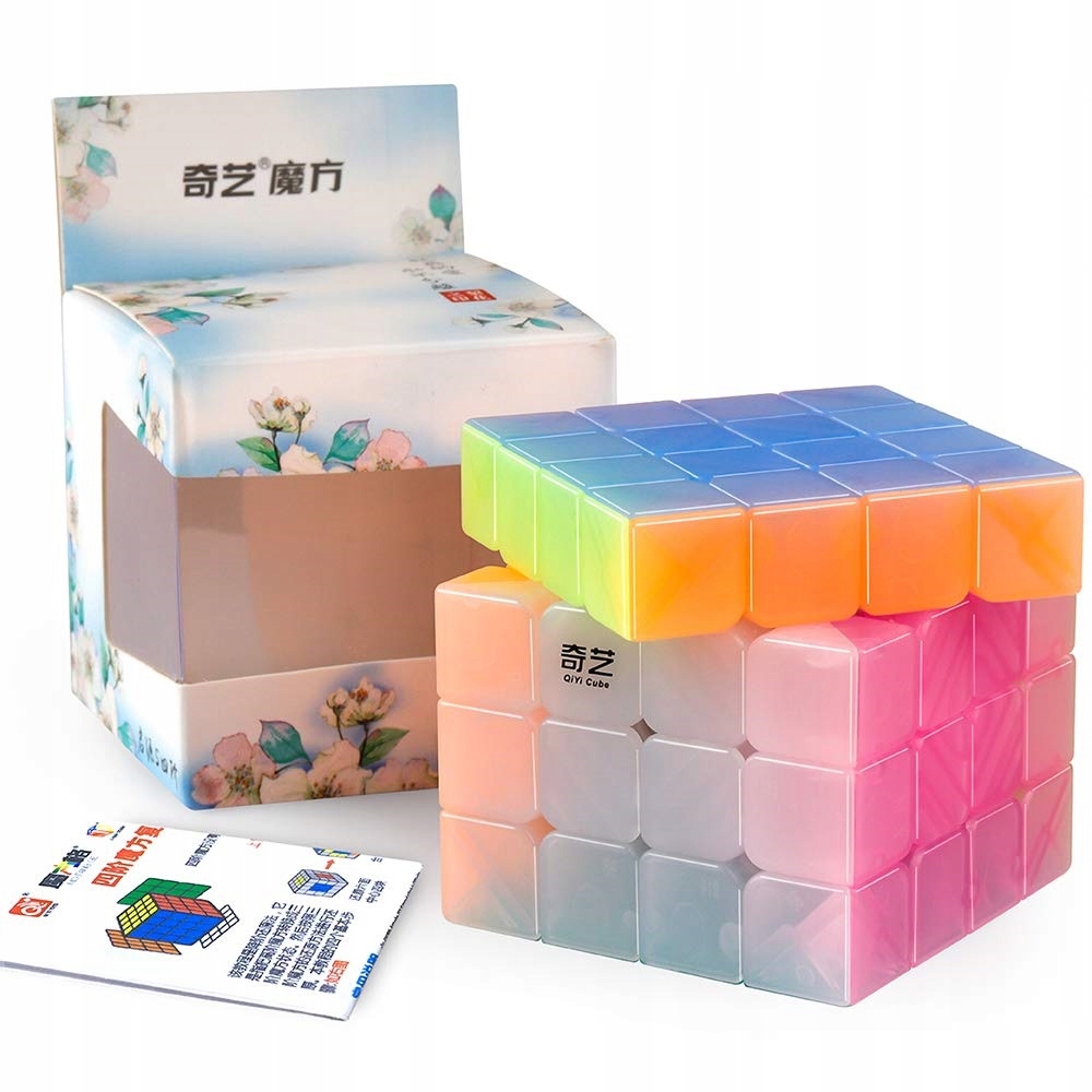 

Kostka logiczna 4x4 QiYi Jelly podstawka QiYi
