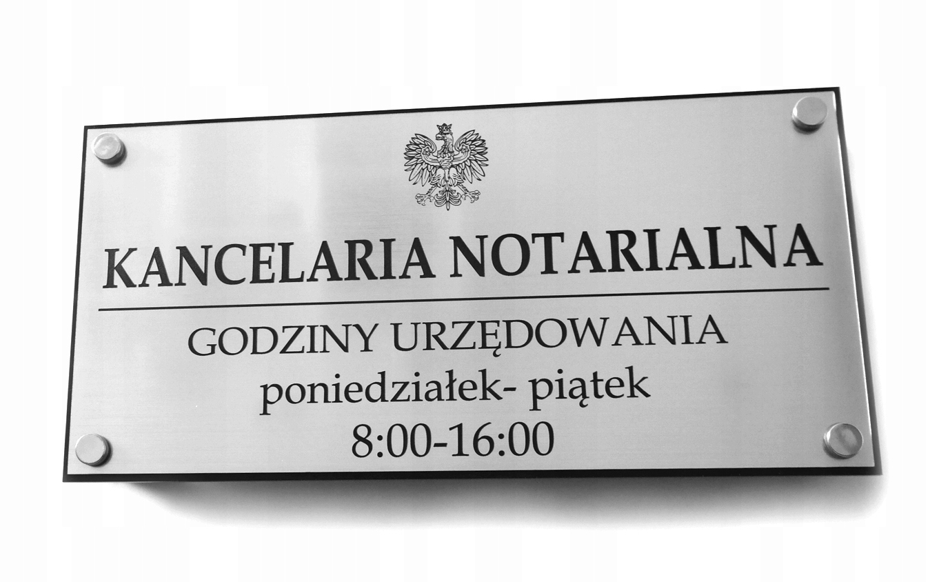 TABLICA SZYLD GABINET LEKARSKI + DYSTANSE 60x30 cm