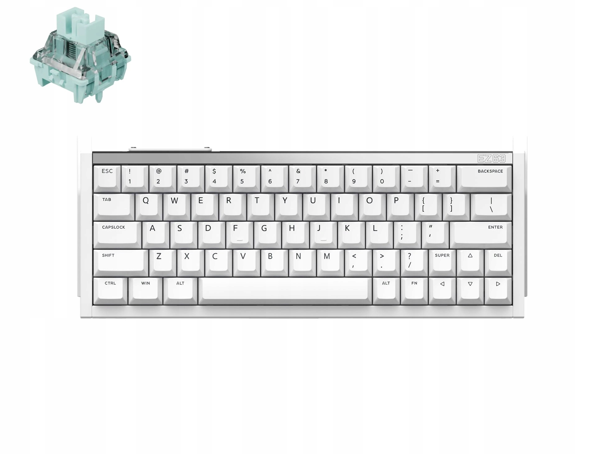 Iqunix EZ63 Klawiatura Gamingowa Magnetyczna Elf Magnetic Jade Gaming