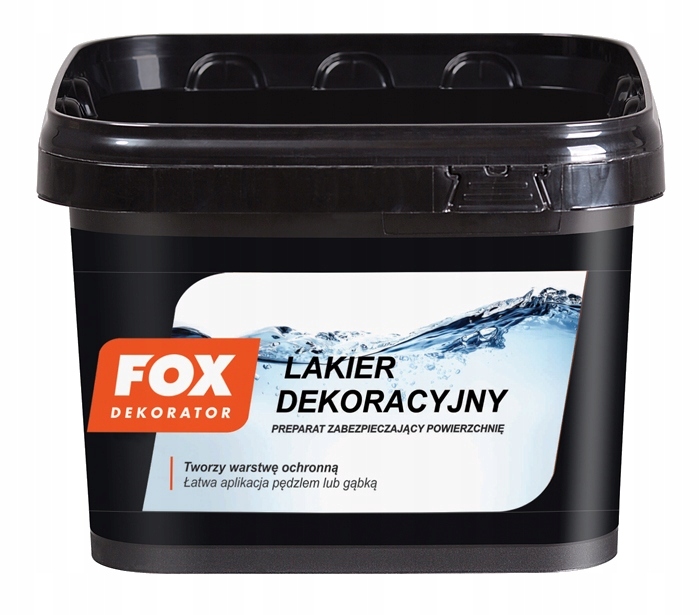 Lakier dekoracyjny zabezpieczający Fox Satyna 3L