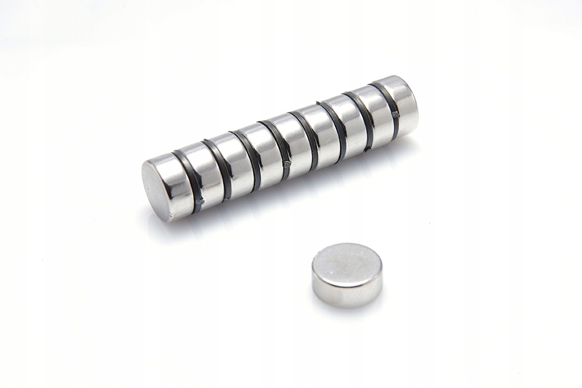 Magnet Neodymový válcový Mw 12x5 mm N38 50 kusů