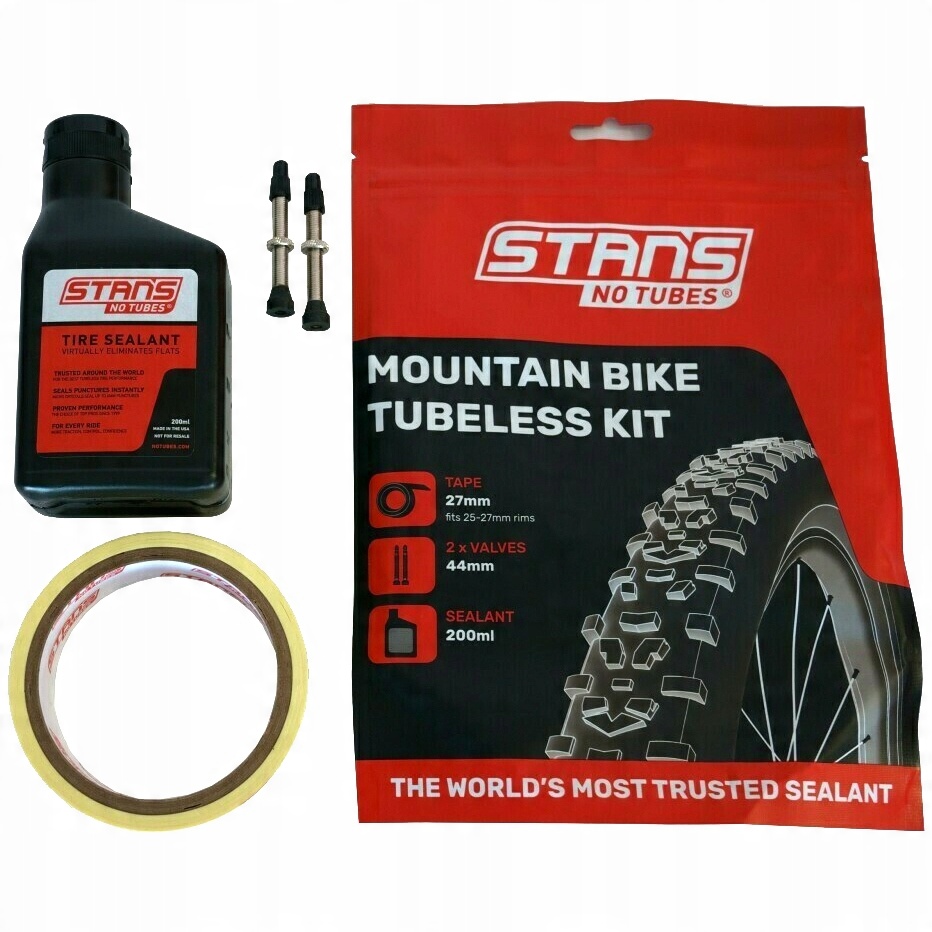 

No Tubes zestaw Mtb Bike Tubeless Kit 27mm/44mm