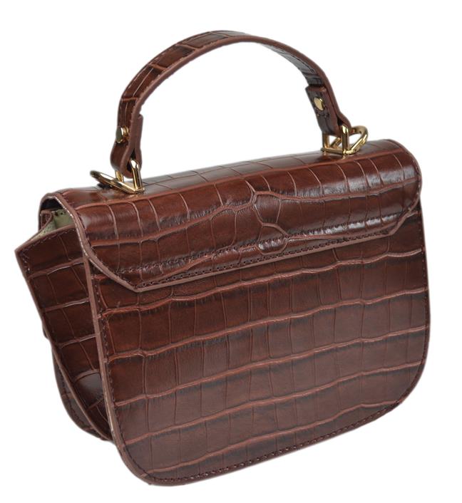 Torebka Damska MONNARI Wizytowa Brązowa Skóra EAN (GTIN) 5902187465908