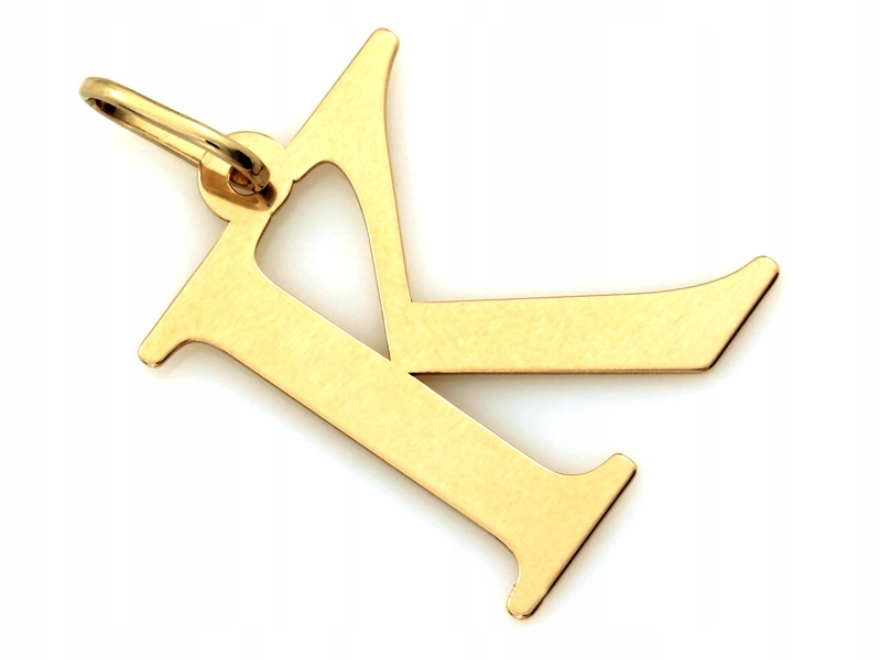 Přívěsek písmeno K žluté zlato 585 Jména Iniciály váha 1.05 g jako dárek