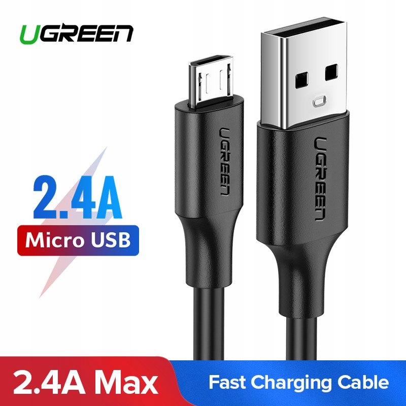 Ugreen Kabel Micro USB -USB Quick QC 3.0 2.4A 50cm 0.5m Marka Ugreen