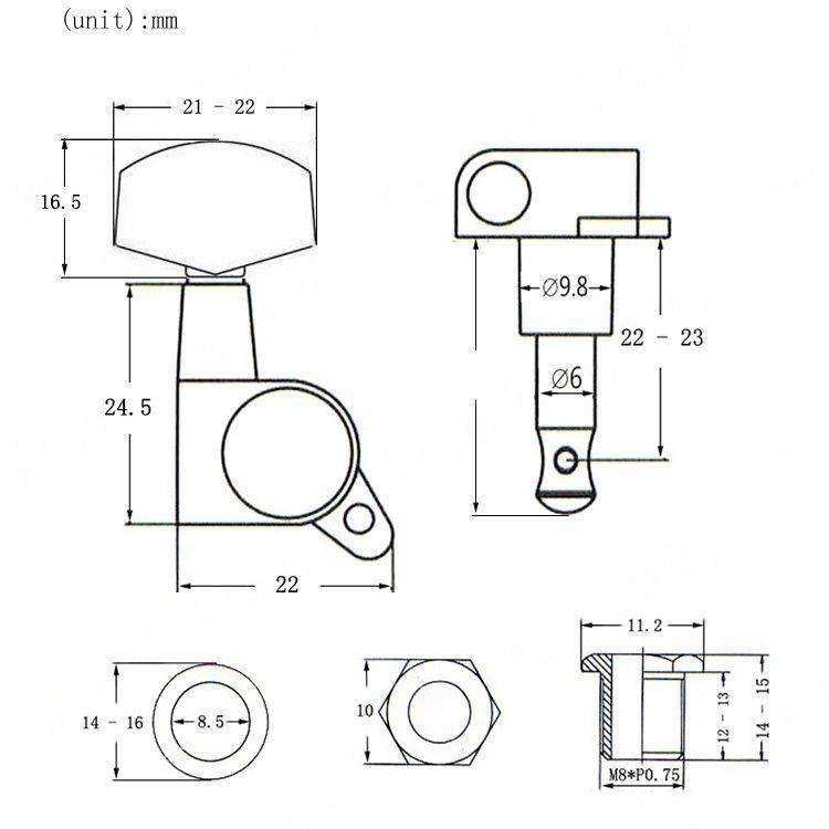 KERA DSF-AE BLACK (3+3) KLUCZE OLEJOWE DO GITARY AKUSTYCZNEJ ELEKTRYCZNEJ EAN (GTIN) 5904261411993