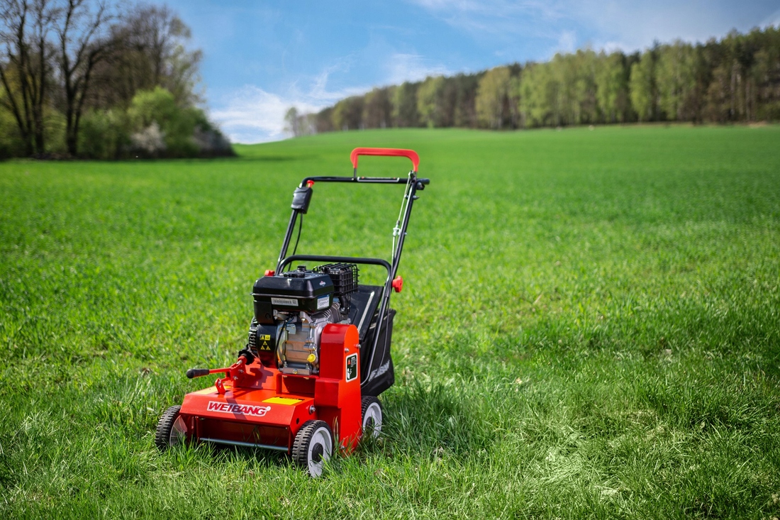 WEIBANG WB384 WERTYKULATOR SPALINOWY TRAWY PROFI Briggs Stratton 38cm Moc silnika spalinowego 5 KM