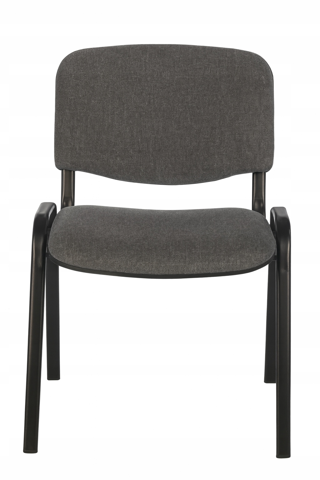 KRZESŁO KONFERENCYJNE BIUROWE ISO SZARE GRUBY PROFIL TAPICEROWANE Z ATESTEM Stan opakowania oryginalne