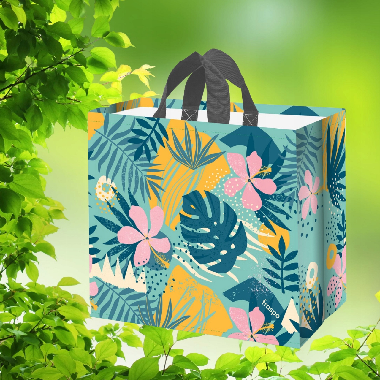 Torba na zakupy 45x20x40 cm mocna materiałowa TORBY ZAKUPY do SKLEPU MOCNA Wielkość duża (mieszcząca A4)