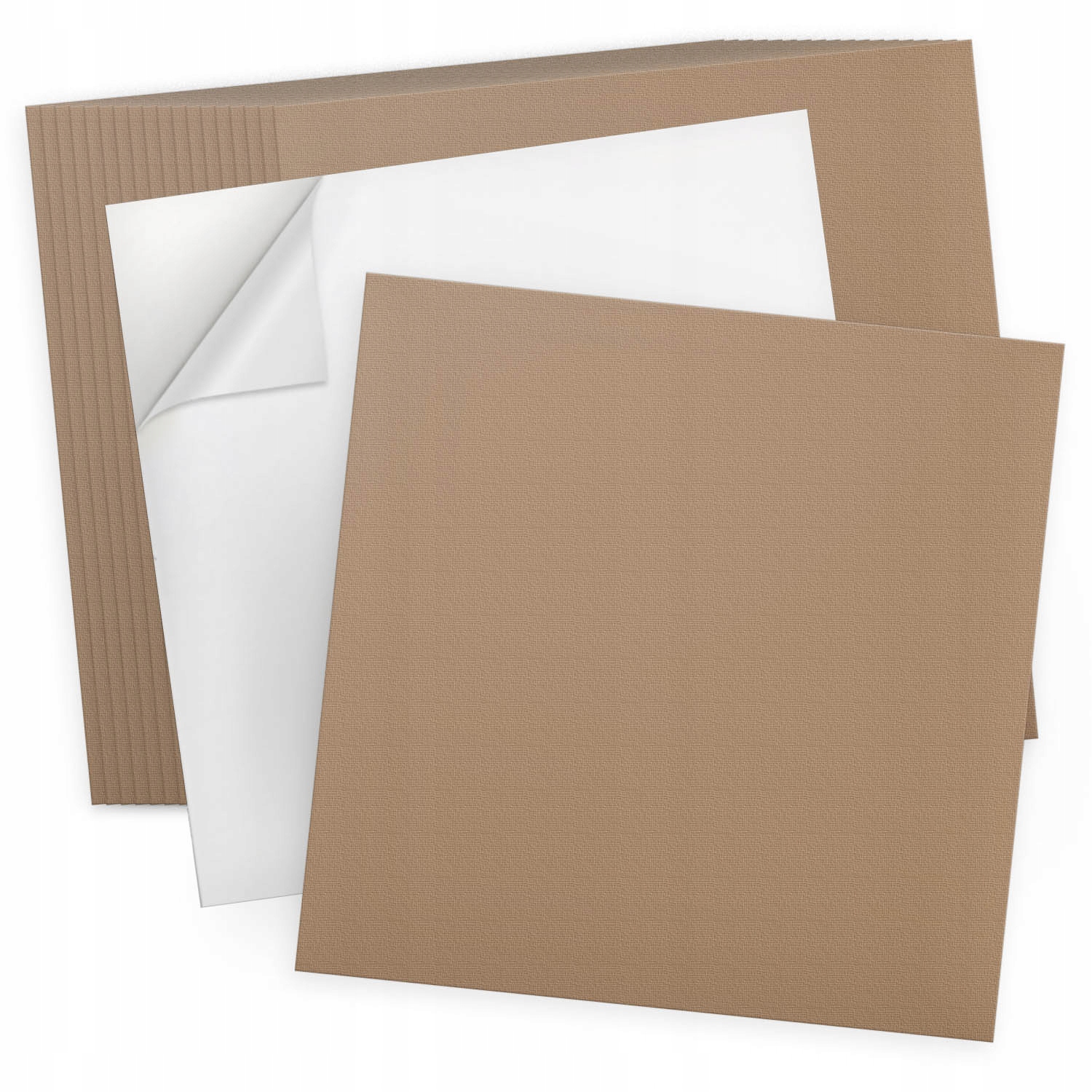 Sada nástěnných vinylových dlaždic 20 ks 20x20 cm, barva světle hnědá