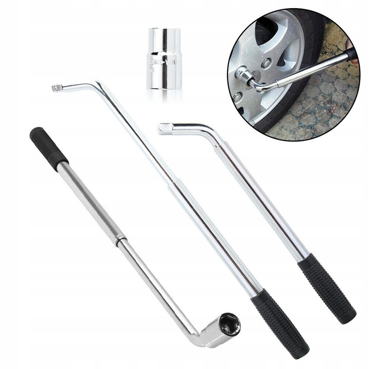 KLUCZ 1/2 DO KÓŁ TELESKOPOWY 17 / 19 ROZCIĄGANY Marka Falon-Tech