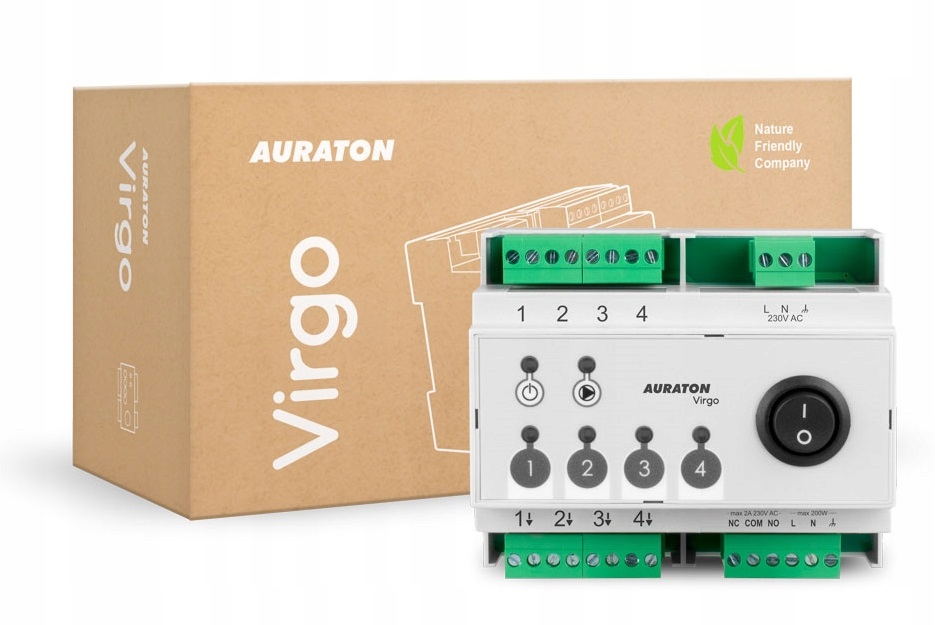 Auraton Virgo Centrální Ovládací Lišta Pro Podlahové Pohony 4 Zón