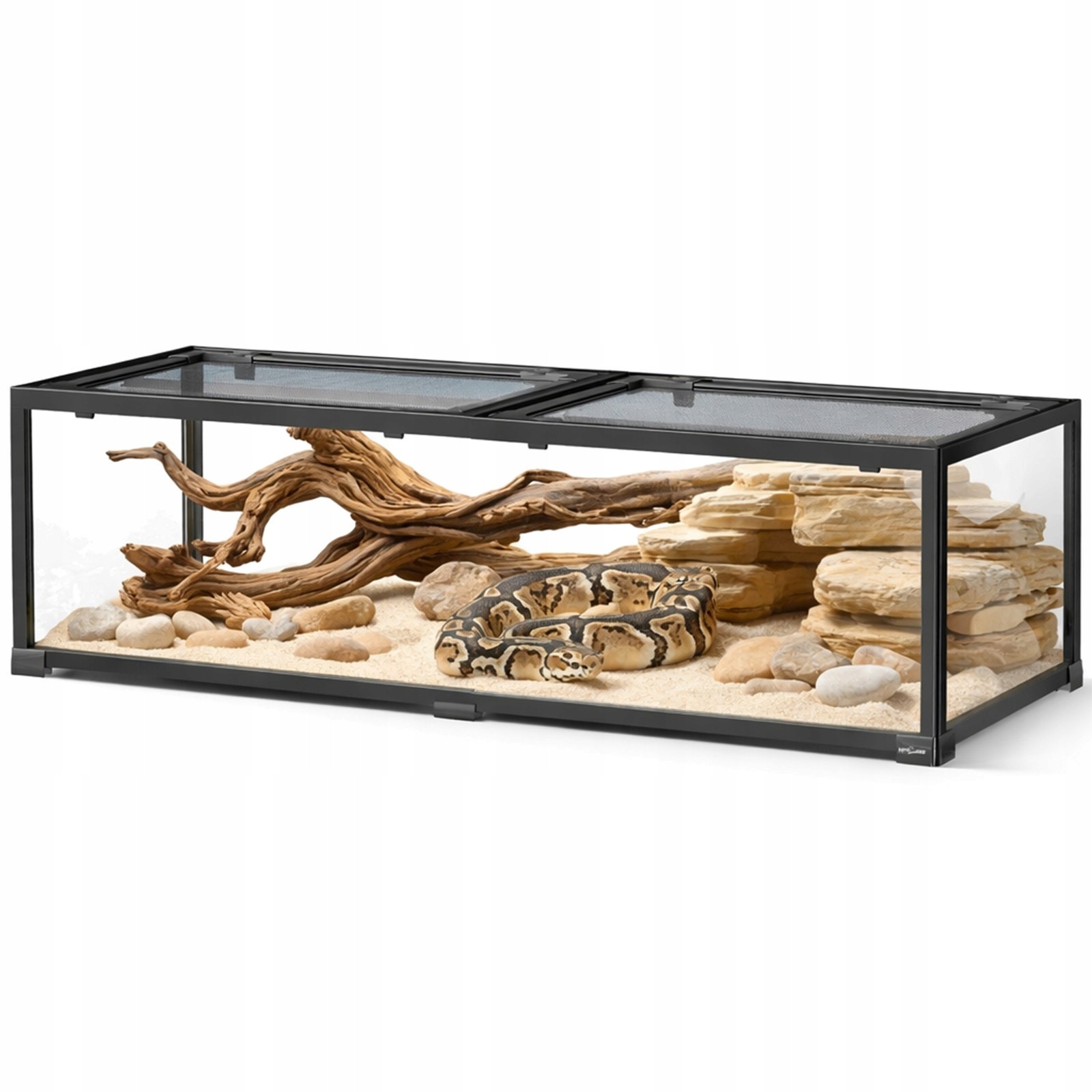 Terrarium Szklane 120X45X30 obserwacja 360 Duże Mocne Dla Gadów Repti-zoo