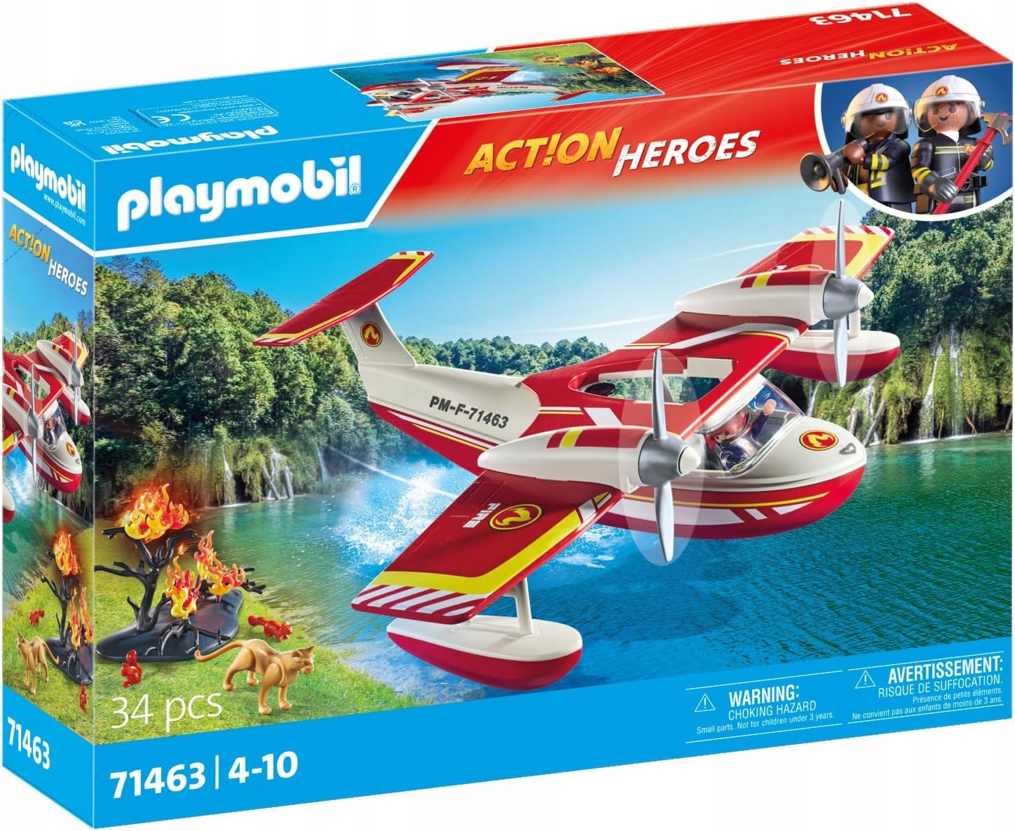 PLAYMOBIL ACT!ON HEROES 71463 SAMOLOT STRAŻY POŻARNEJ