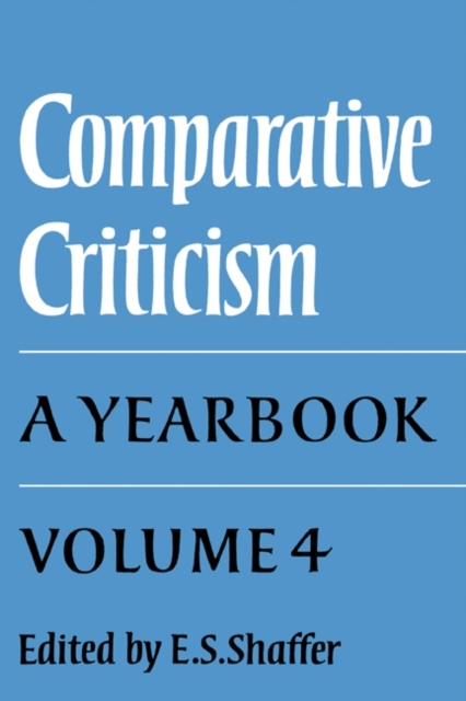 Comparative Criticism: Volume 4, The Language of the Arts PRACA ZBIOROWA
