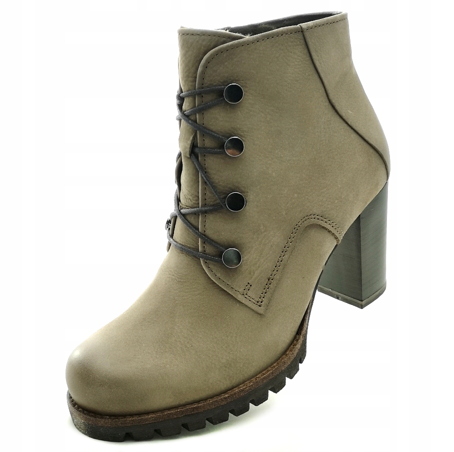 Kotníkové Boty na podpatku Marco Tozzi Přírodní Kůže Antishokk system 25218