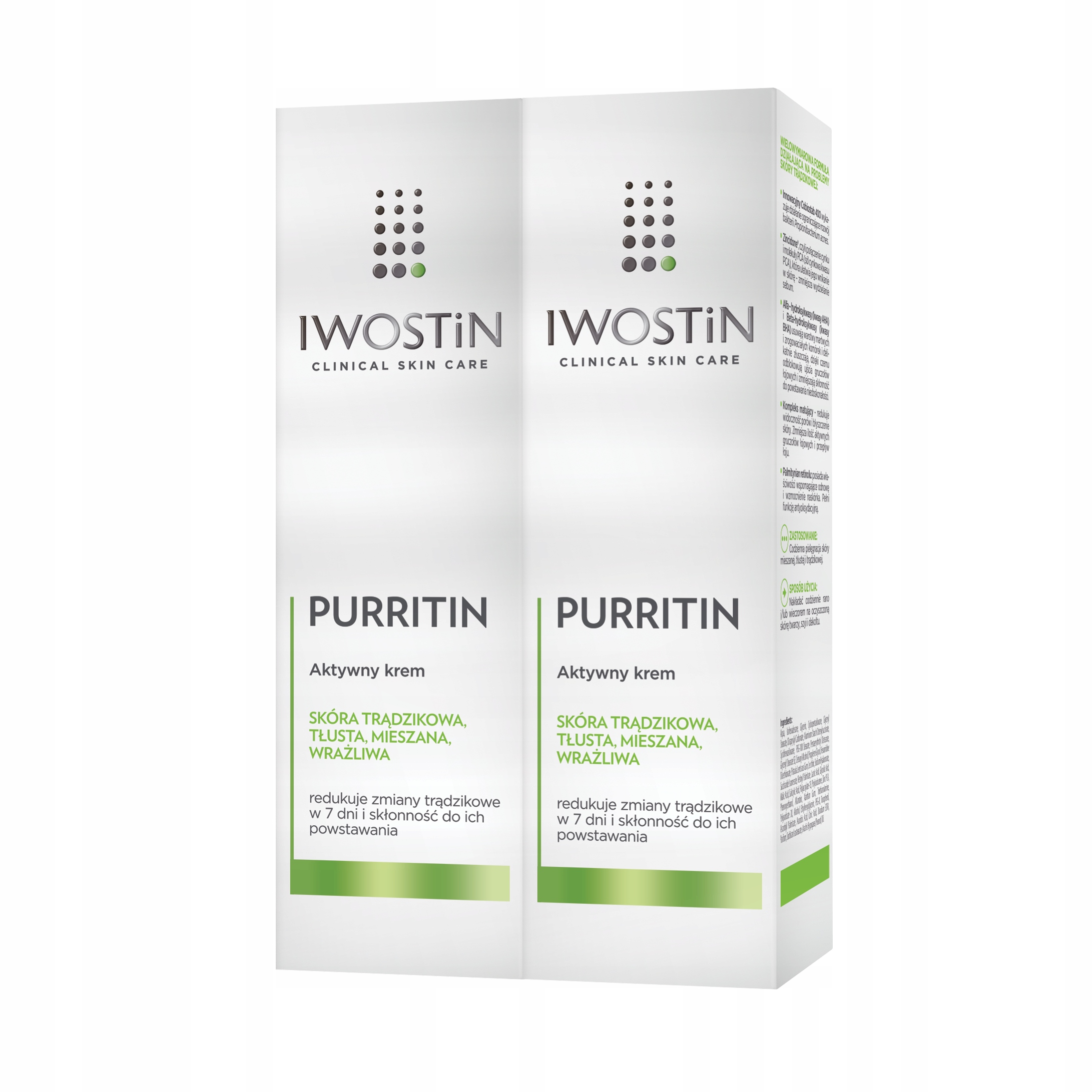 

Iwostin Purritin Aktywny Krem Na Trądzik x2