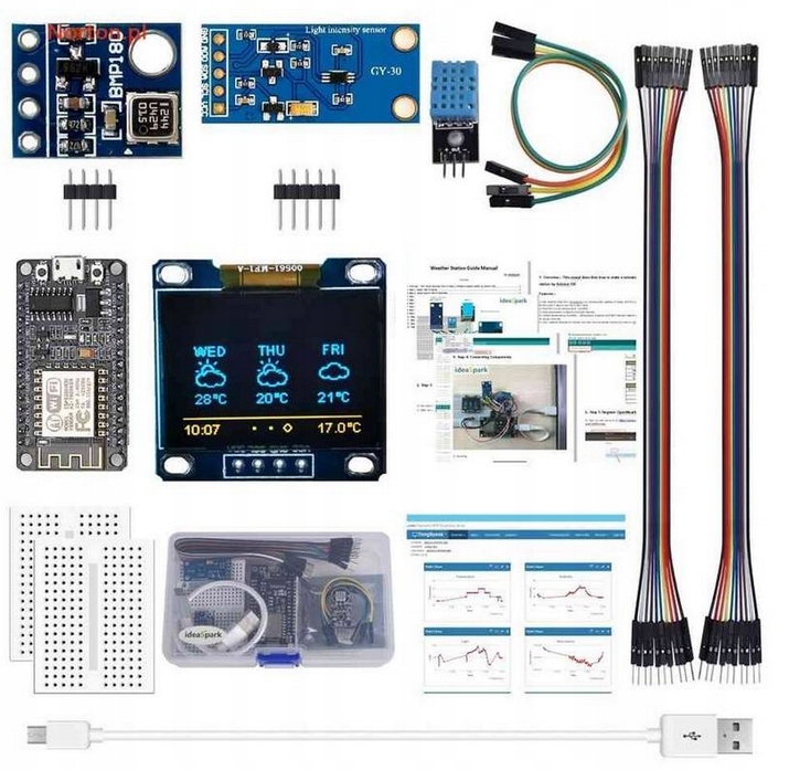 Vzdělávací sada Startovací stanice počasí Kit kompatibilní s Arduino