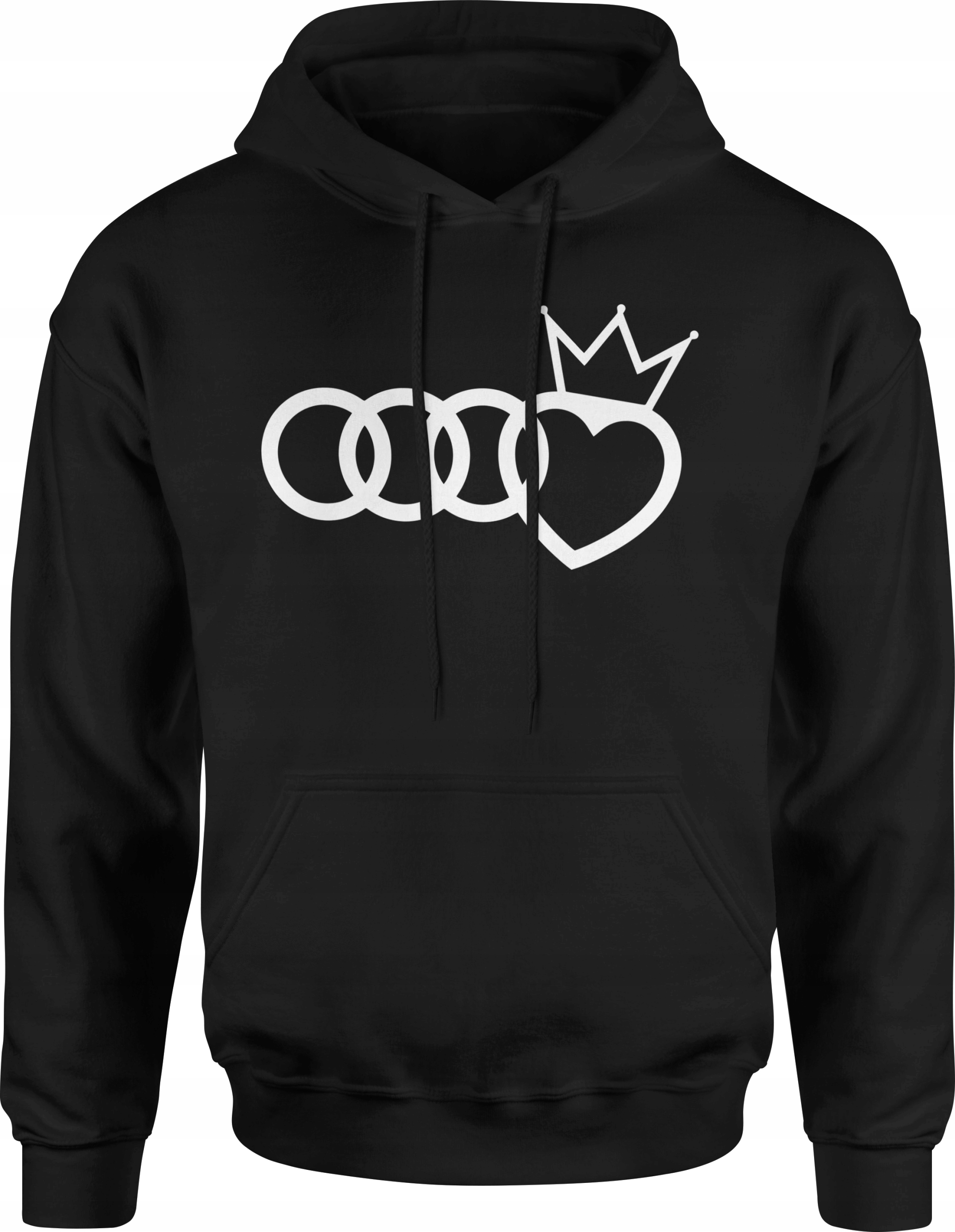 MĘSKA BLUZA Z KAPTUREM Z NADRUKIEM AUDI ROZM. XXL DRESOWA