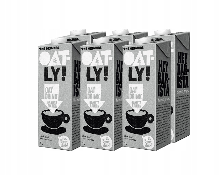 Levně Oatly Barista Ovesný Nápoj Barmanské Mléko 12x 1L
