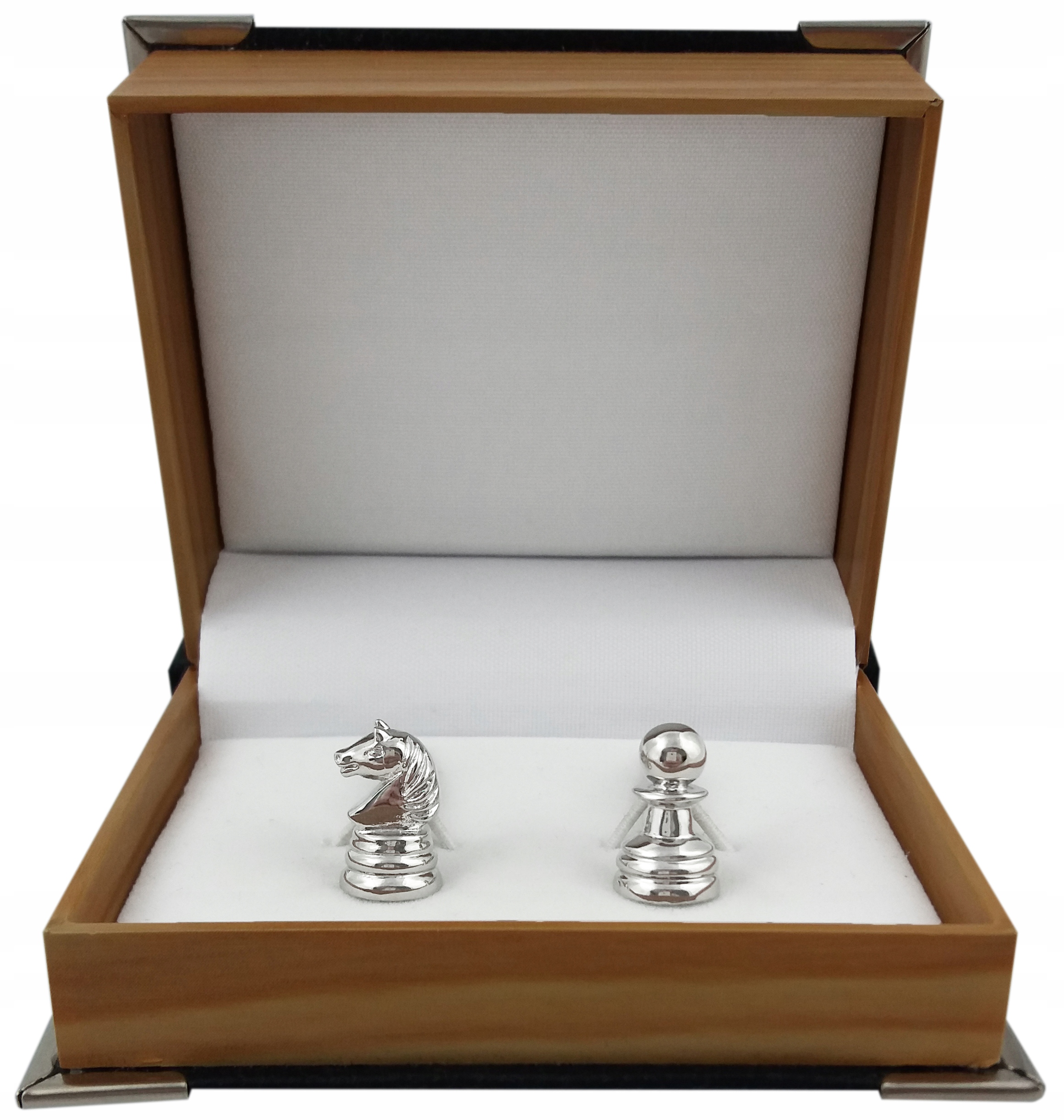 

Zestaw Spinki do mankietów pudełko Szachy prezent