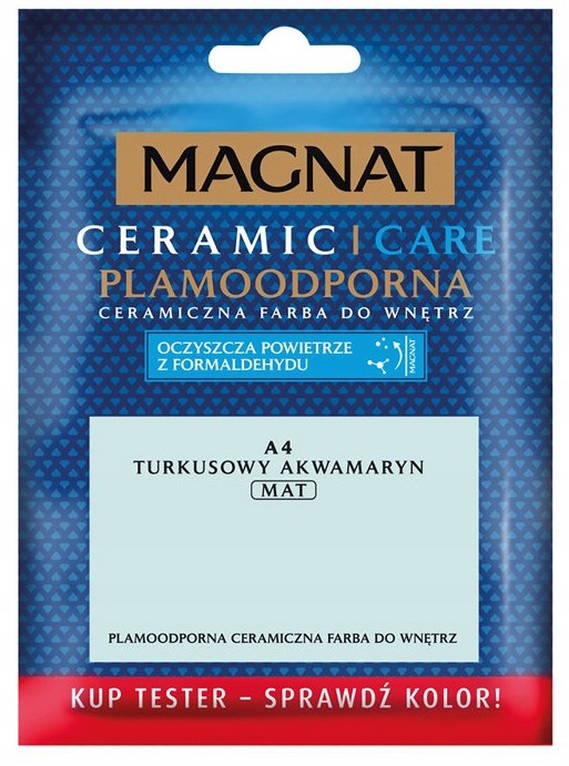 Tester Magnat Ceramic CARE Turkusowy Akwamaryn A4 (6194000300101300