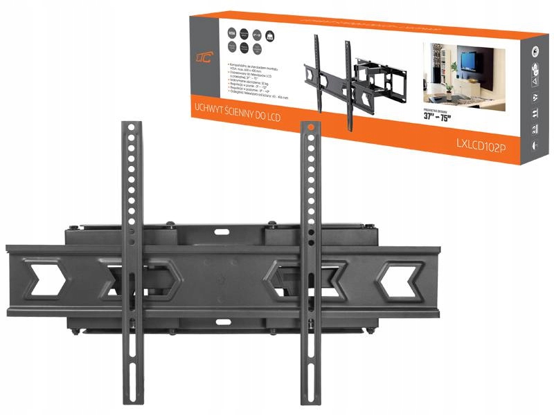MOCNY UCHWYT TV ŚCIENNY DO TELEWIZORA 32-75 CALI Model LXLCD102P