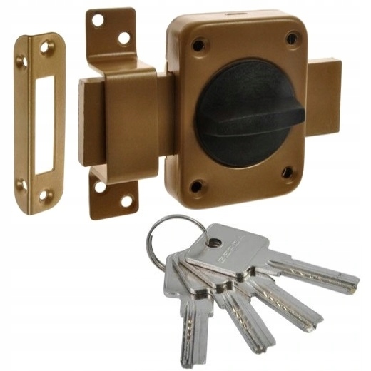 ZAMEK T99 WIERZCHNI Z WKŁADKĄ GERDA RIM H-PLUS ZASUWA DO DRZWI DRZWIOWA