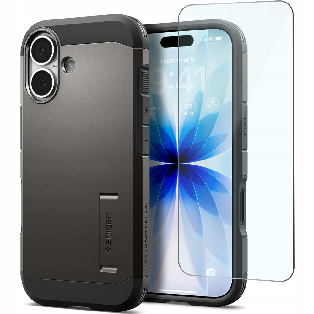 Etui Spigen Tough Armor T Mag do iPhone 17, do MagSafe, pancerne + szkło