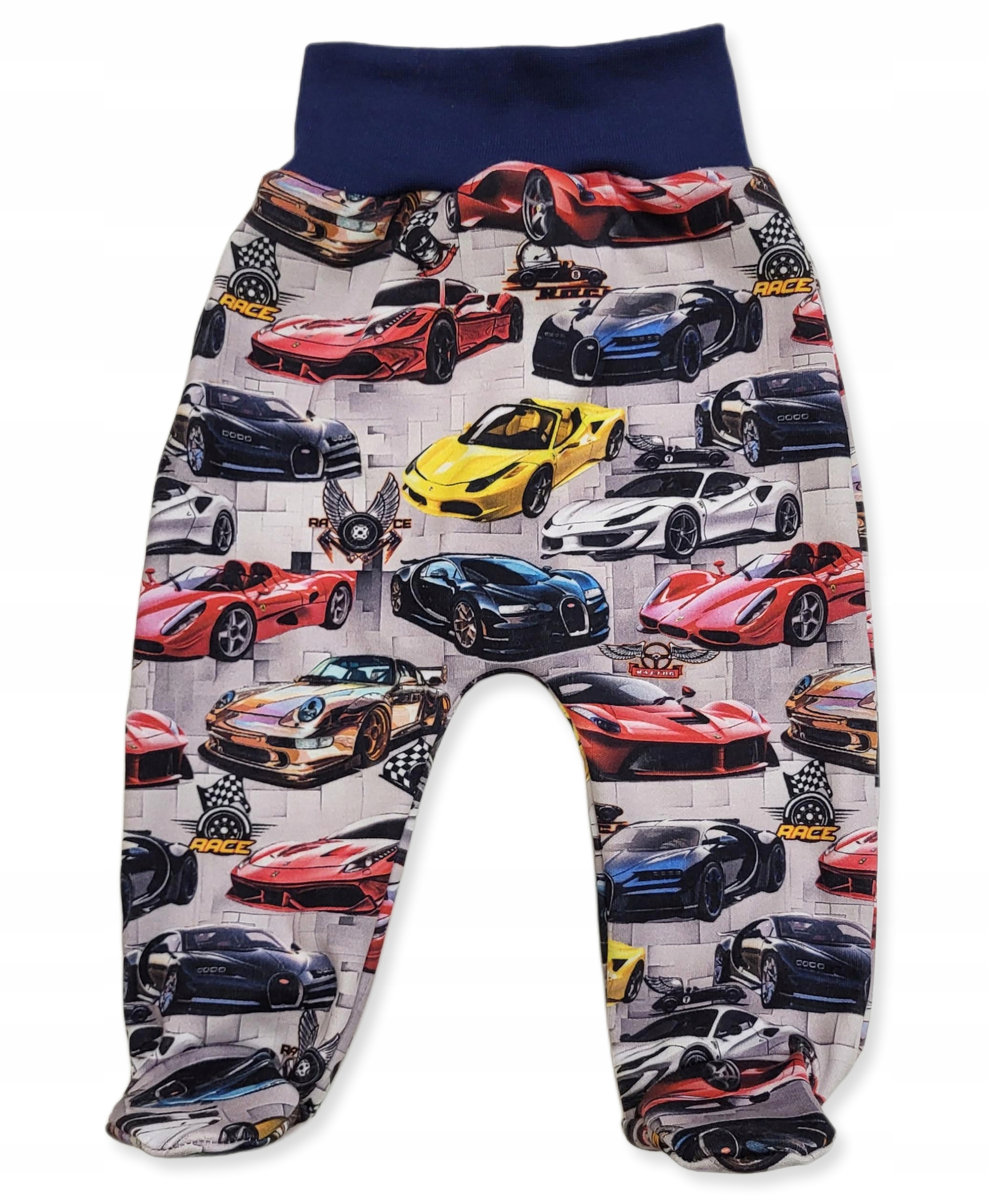 PÓŁŚPIOCHY 74 spodenki BEZUCISKOWE niemowlęce od PRODUCENTA w AUTA