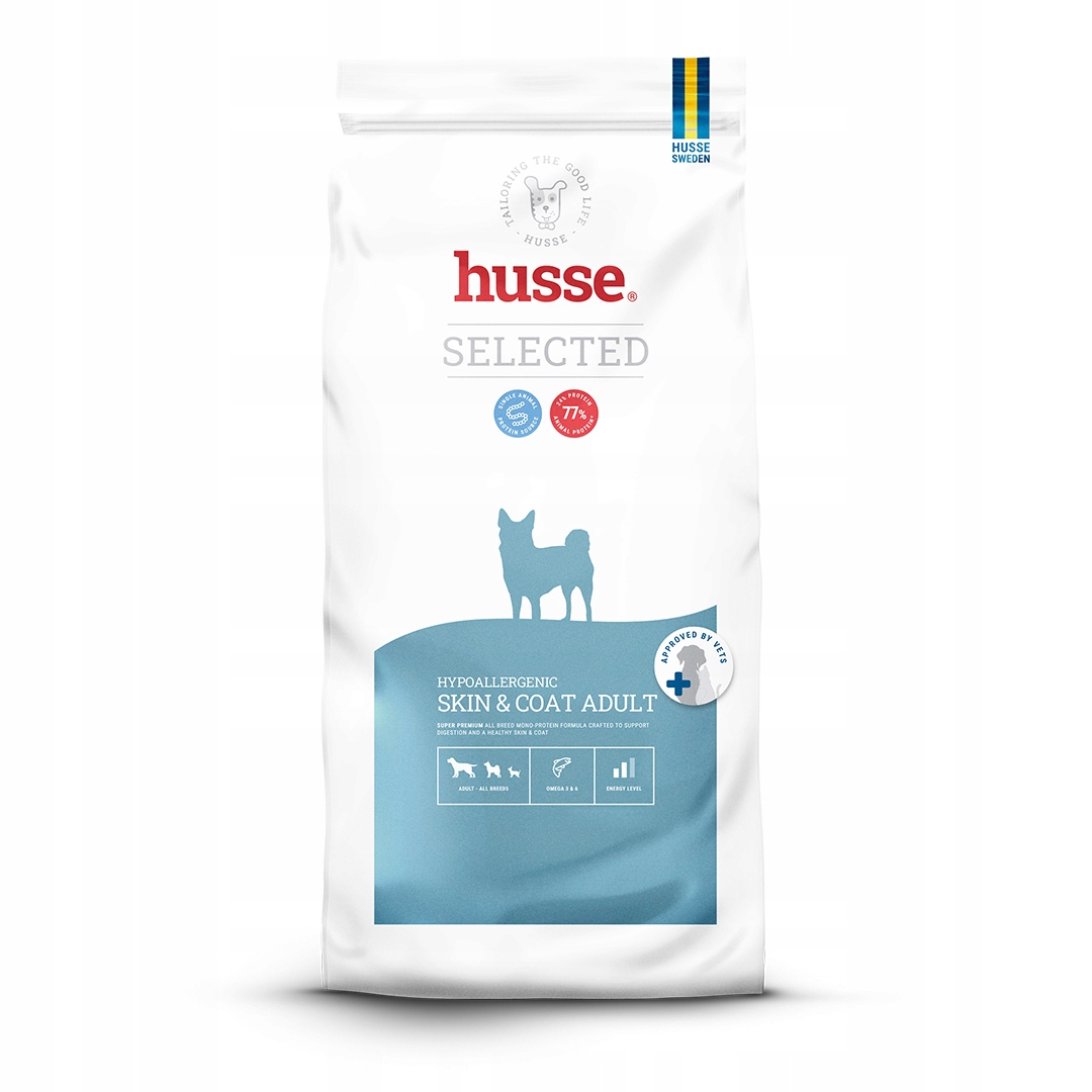 Husse Hypoallergenic Skin&Coat Adult, (d. Ocean Care), hipoalergiczna 12 kg