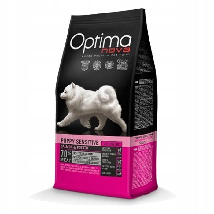 Levně Optimanova Puppy Sensitive Salmon & Potato 2 Kg Pro Citlivá Štěňata