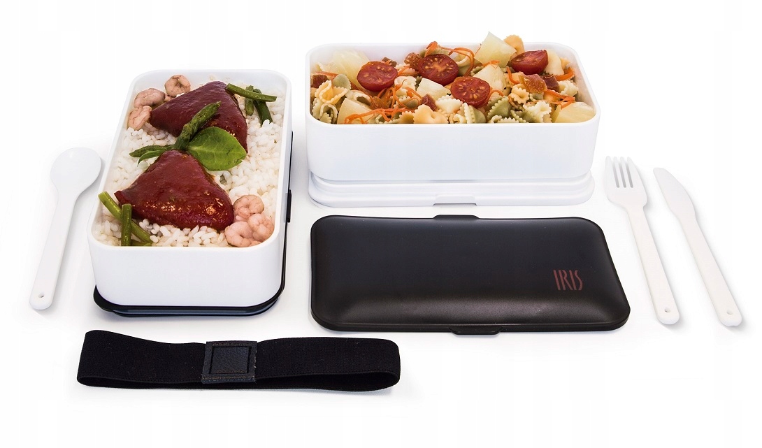 PREMIUM POJEMNIK NA ŻYWNOŚĆ ŚNIADANIE LUNCHBOX ŚNIADANIÓWKA 2 POZIOMY IR Marka IR