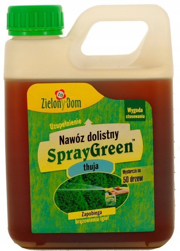 Hnojivo pro Thui listové minerální tekuté hnojivo 950 ml SprayGreen Zielony Dom