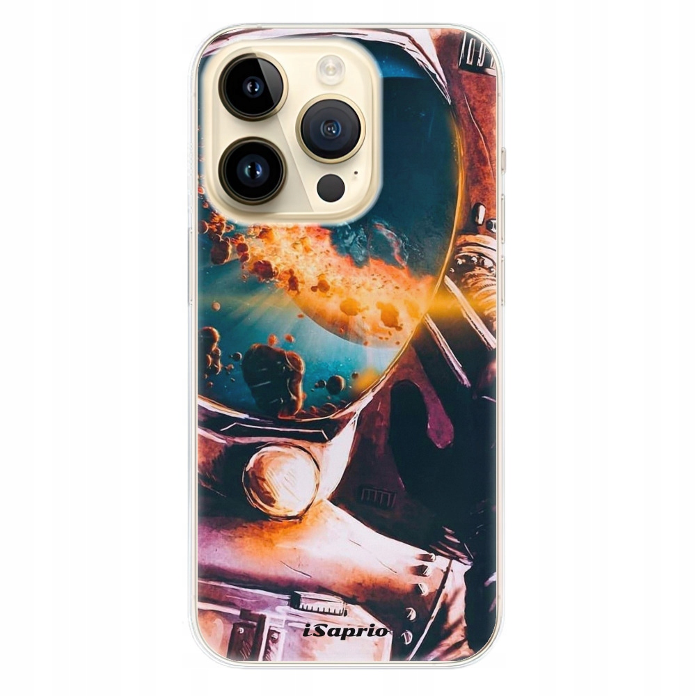 Silikonowe etui iSaprio Astronauta 01 do iPhone 14 Pro